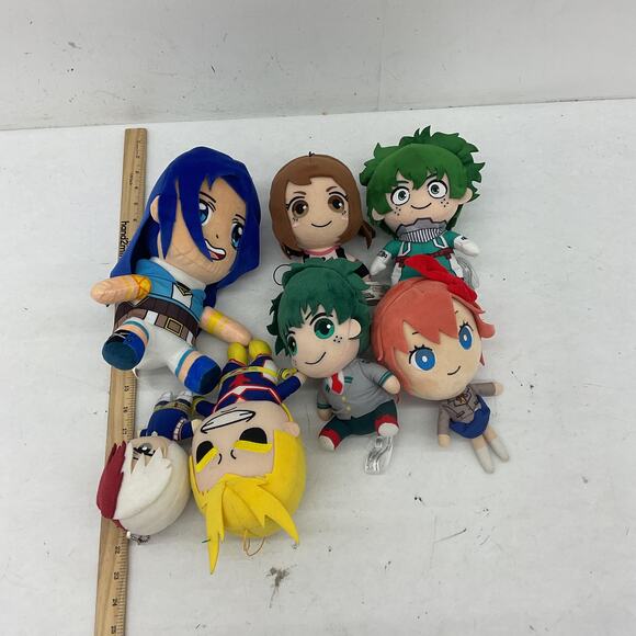 Random Mixed Anime Cartoon Character Plush Dolls Natsuki My Hero Academia Etc - Picture 4 of 7